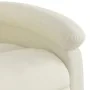 Sillón reclinable eléctrico de terciopelo blanco crema de , Sillones - Ref: Foro24-3204287, Precio: 270,27 €, Descuento: -5%%