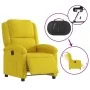 Sillón reclinable eléctrico de terciopelo amarillo de , Sillones - Ref: Foro24-3204285, Precio: 247,05 €, Descuento: -5%%