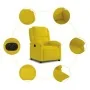 Sillón reclinable eléctrico de terciopelo amarillo de , Sillones - Ref: Foro24-3204285, Precio: 247,05 €, Descuento: -5%%