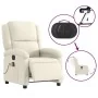 Sillón reclinable de masaje eléctrico terciopelo color crema de , Sillones - Ref: Foro24-3204298, Precio: 302,08 €, Descuento...