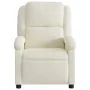 Sillón reclinable de masaje eléctrico terciopelo color crema de , Sillones - Ref: Foro24-3204298, Precio: 302,08 €, Descuento...