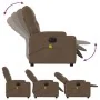 Sillón reclinable de masaje eléctrico tela marrón de , Sillones - Ref: Foro24-3204702, Precio: 294,08 €, Descuento: -5%%