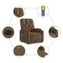 Sillón reclinable de masaje eléctrico tela marrón de , Sillones - Ref: Foro24-3204702, Precio: 294,08 €, Descuento: -5%%
