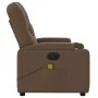 Sillón reclinable de masaje eléctrico tela marrón de , Sillones - Ref: Foro24-3204702, Precio: 294,08 €, Descuento: -5%%