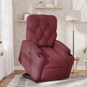 Sillón eléctrico reclinable elevable de tela rojo tinto de , Sillones - Ref: Foro24-3204737, Precio: 331,32 €, Descuento: -5%%