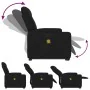 Sillón de masaje eléctrico reclinable elevable tela negro | Foru.es | Tu tienda online para hogar, jardín y más Foro24.es
