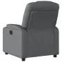 Sillón reclinable eléctrico de cuero sintético gris | Foru.es | Tu tienda online para hogar, jardín y más Foro24.es