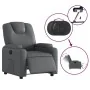 Sillón reclinable eléctrico de cuero sintético gris | Foru.es | Tu tienda online para hogar, jardín y más Foro24.es