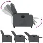 Sillón reclinable eléctrico de cuero sintético gris | Foru.es | Tu tienda online para hogar, jardín y más Foro24.es