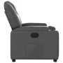 Sillón reclinable eléctrico de cuero sintético gris | Foru.es | Tu tienda online para hogar, jardín y más Foro24.es
