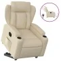 Sillón eléctrico reclinable elevable de tela color crema de , Sillones - Ref: Foro24-3204515, Precio: 345,76 €, Descuento: -5%%