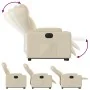 Sillón eléctrico reclinable elevable de tela color crema de , Sillones - Ref: Foro24-3204515, Precio: 345,76 €, Descuento: -5%%