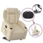 Sillón eléctrico reclinable elevable de tela color crema de , Sillones - Ref: Foro24-3204515, Precio: 345,76 €, Descuento: -5%%