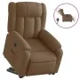 Sillón eléctrico reclinable elevable de tela marrón | Foru.es | Tu tienda online para hogar, jardín y más Foro24.es