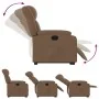Sillón eléctrico reclinable elevable de tela marrón | Foru.es | Tu tienda online para hogar, jardín y más Foro24.es