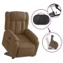 Sillón eléctrico reclinable elevable de tela marrón | Foru.es | Tu tienda online para hogar, jardín y más Foro24.es