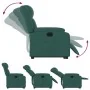 Sillón eléctrico reclinable elevable de tela verde oscuro | Foru.es | Tu tienda online para hogar, jardín y más Foro24.es