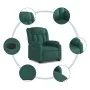 Sillón eléctrico reclinable elevable de tela verde oscuro | Foru.es | Tu tienda online para hogar, jardín y más Foro24.es