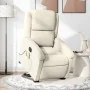 Sillón reclinable de masaje eléctrico elevable terciopelo crema de , Sillones - Ref: Foro24-3204342, Precio: 390,13 €, Descue...