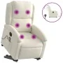 Sillón reclinable de masaje eléctrico elevable terciopelo crema de , Sillones - Ref: Foro24-3204342, Precio: 390,13 €, Descue...