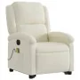 Sillón reclinable de masaje eléctrico elevable terciopelo crema de , Sillones - Ref: Foro24-3204342, Precio: 390,13 €, Descue...