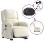 Sillón reclinable de masaje eléctrico elevable terciopelo crema de , Sillones - Ref: Foro24-3204342, Precio: 390,13 €, Descue...