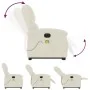 Sillón reclinable de masaje eléctrico elevable terciopelo crema de , Sillones - Ref: Foro24-3204342, Precio: 390,13 €, Descue...