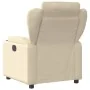 Sillón reclinable eléctrico de tela crema de , Sillones - Ref: Foro24-3204467, Precio: 261,43 €, Descuento: -5%%