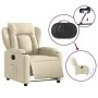Sillón reclinable eléctrico de tela crema de , Sillones - Ref: Foro24-3204467, Precio: 261,43 €, Descuento: -5%%