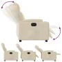 Sillón reclinable eléctrico de tela crema de , Sillones - Ref: Foro24-3204467, Precio: 261,43 €, Descuento: -5%%