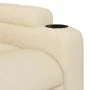 Sillón reclinable eléctrico de tela crema de , Sillones - Ref: Foro24-3204467, Precio: 261,43 €, Descuento: -5%%