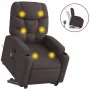 Silla de masaje reclinable de pie de tela marrón oscuro de , Sillones - Ref: Foro24-3204613, Precio: 298,51 €, Descuento: -5%%