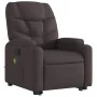 Silla de masaje reclinable de pie de tela marrón oscuro de , Sillones - Ref: Foro24-3204613, Precio: 298,51 €, Descuento: -5%%