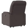 Silla de masaje reclinable de pie de tela marrón oscuro de , Sillones - Ref: Foro24-3204613, Precio: 298,51 €, Descuento: -5%%