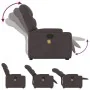 Silla de masaje reclinable de pie de tela marrón oscuro de , Sillones - Ref: Foro24-3204613, Precio: 298,51 €, Descuento: -5%%