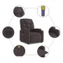 Silla de masaje reclinable de pie de tela marrón oscuro de , Sillones - Ref: Foro24-3204613, Precio: 298,51 €, Descuento: -5%%