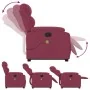 Sillón de masaje reclinable elevable terciopelo rojo tinto | Foru.es | Tu tienda online para hogar, jardín y más Foro24.es