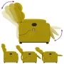 Sillón reclinable masaje eléctrico elevable terciopelo amarillo de , Sillones - Ref: Foro24-3205132, Precio: 361,63 €, Descue...