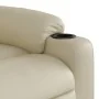 Sillón reclinable eléctrico de cuero sintético crema de , Sillones - Ref: Foro24-3206544, Precio: 303,36 €, Descuento: -5%%