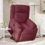Sillón eléctrico reclinable elevable de tela rojo tinto | Foru.es | Tu tienda online para hogar, jardín y más Foro24.es