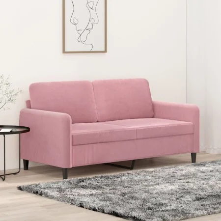Sofá de 2 plazas terciopelo rosa 140 cm de , Sofás - Ref: Foro24-359445, Precio: 255,41 €, Descuento: -5%%