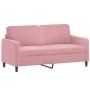 Sofá de 2 plazas terciopelo rosa 140 cm de , Sofás - Ref: Foro24-359445, Precio: 255,41 €, Descuento: -5%%