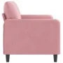 Sofá de 2 plazas terciopelo rosa 140 cm de , Sofás - Ref: Foro24-359445, Precio: 255,41 €, Descuento: -5%%