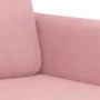 Sofá de 2 plazas terciopelo rosa 140 cm de , Sofás - Ref: Foro24-359445, Precio: 255,41 €, Descuento: -5%%