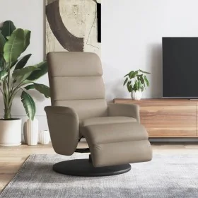 Comprar Sillón reclinable con reposapiés cuero