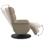 Sillón reclinable con reposapiés cuero sintético capuchino | Foru.es | Tu tienda online para hogar, jardín y más Foro24.es