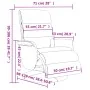 Sillón reclinable masaje reposapiés cuero sintético capuchino de , Sillones - Ref: Foro24-356728, Precio: 257,92 €, Descuento...
