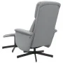 Sillón reclinable con reposapiés tela gris claro | Foru.es | Tu tienda online para hogar, jardín y más Foro24.es