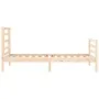 Estructura de cama con cabecero madera maciza 90x200 cm de vidaXL, Camas y somieres - Ref: Foro24-3194686, Precio: 89,29 €, D...