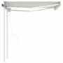 Toldo automático LED sensor de viento crema 3,5x2,5 m de vidaXL, Toldos - Ref: Foro24-3069932, Precio: 576,81 €, Descuento: %